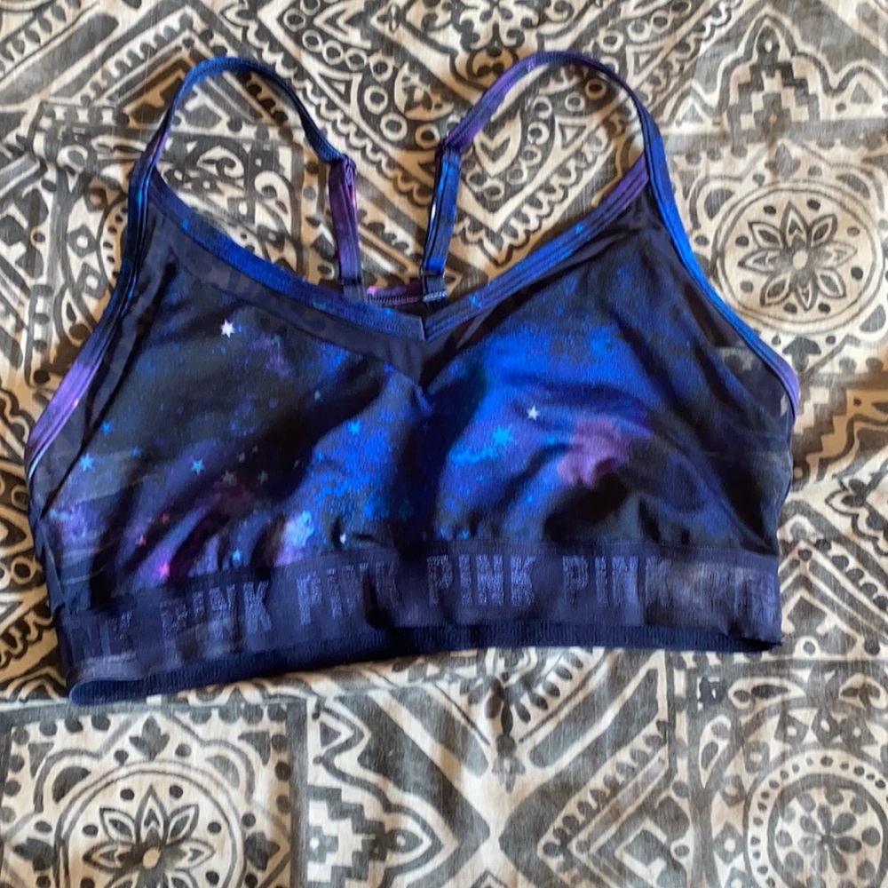 PINK Sport, Sports Bra, Galaxy Print